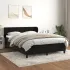 Pat box spring cu saltea, negru, 180x200 cm, catifea GartenMobel Dekor
