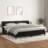 Pat box spring cu saltea, negru, 180x200 cm, catifea GartenMobel Dekor