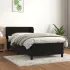 Pat box spring cu saltea, negru, 180x200 cm, catifea GartenMobel Dekor