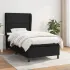 Pat box spring cu saltea, negru, 140x190 cm, textil GartenMobel Dekor