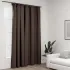 Draperie opacă, aspect de in, antracit, 290 x 245 cm, cârlige GartenMobel Dekor