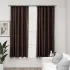 Draperii opace aspect in, cârlige, 2 buc., antracit, 140x175 cm GartenMobel Dekor