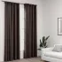 Draperii opace aspect in, cârlige, 2 buc., antracit, 140x245 cm GartenMobel Dekor