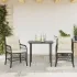 Set mobilier de grădină cu perne, 7 piese, negru, poliratan GartenMobel Dekor