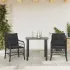 Set mobilier de grădină cu perne, 5 piese, negru, poliratan GartenMobel Dekor