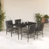 Set bistro de grădină cu perne, 3 piese, gri, poliratan GartenMobel Dekor