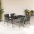 Set mobilier de grădină cu perne, 5 piese gri deschis poliratan GartenMobel Dekor