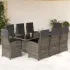 Set mobilier grădină cu perne, 9 piese, gri, poliratan GartenMobel Dekor