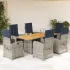 Set mobilier pentru grădină, 7 piese, cu perne, bej, poliratan GartenMobel Dekor
