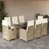 Set mobilier grădină cu perne, 9 piese, gri, poliratan GartenMobel Dekor