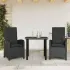 Set mobilier de grădină cu perne, 7 piese, negru, poliratan GartenMobel Dekor