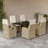Set mobilier de grădină cu perne, 5 piese, bej, poliratan GartenMobel Dekor