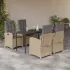 Set mobilier pentru grădină, 5 piese, cu perne, bej, poliratan GartenMobel Dekor