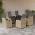 Set mobilier pentru grădină, 7 piese, cu perne, bej, poliratan GartenMobel Dekor