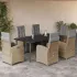 Set mobilier de grădină cu perne, 5 piese, bej, poliratan GartenMobel Dekor