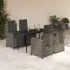 Set mobilier de grădină cu perne, 7 piese, gri, poliratan GartenMobel Dekor