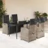 Set mobilier de grădină cu perne, 7 piese, gri, poliratan GartenMobel Dekor