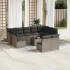 Set canapele de grădină cu perne, 12piese gri deschis poliratan GartenMobel Dekor