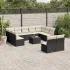 Set canapele de grădină cu perne, 12piese gri deschis poliratan GartenMobel Dekor