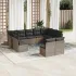 Set canapele de grădină cu perne, 11 piese, gri, poliratan GartenMobel Dekor