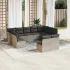 Set canapele de grădină cu perne, 11 piese, gri, poliratan GartenMobel Dekor