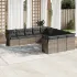 Set canapele de grădină cu perne, 11 piese, bej, poliratan GartenMobel Dekor