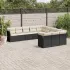 Set canapele de grădină cu perne, 11 piese, bej, poliratan GartenMobel Dekor