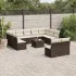 Set canapele de grădină cu perne, 12piese gri deschis poliratan GartenMobel Dekor