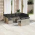 Set canapele de grădină cu perne, 12piese gri deschis poliratan GartenMobel Dekor