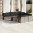 Set canapele de grădină, 12 piese, cu perne, negru, poliratan GartenMobel Dekor