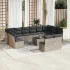 Set canapele de grădină, 13 piese, cu perne, bej, poliratan GartenMobel Dekor