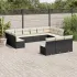 Set canapele de grădină cu perne, 13 piese, maro, poliratan GartenMobel Dekor