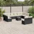 Set canapele de grădină, 13 piese, cu perne, bej, poliratan GartenMobel Dekor