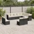 Set canapele de grădină cu perne, 12 piese, bej, poliratan GartenMobel Dekor