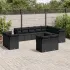 Set canapele de grădină, 12 piese, cu perne, negru, poliratan GartenMobel Dekor