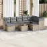 Set canapele de grădină cu perne, 10 piese, bej, poliratan GartenMobel Dekor