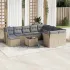Set canapele de grădină cu perne, 11 piese, gri, poliratan GartenMobel Dekor