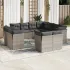 Set canapele de grădină cu perne, 11 piese, bej, poliratan GartenMobel Dekor