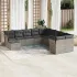 Set canapele de grădină cu perne, 11 piese, bej, poliratan GartenMobel Dekor