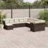 Set canapele de grădină cu perne, 11 piese, bej, poliratan GartenMobel Dekor