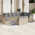 Set canapele de grădină cu perne, 12 piese, bej, poliratan GartenMobel Dekor