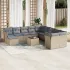 Set canapele de grădină cu perne, 12piese gri deschis poliratan GartenMobel Dekor