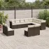 Set canapele de grădină cu perne, 12 piese, bej, poliratan GartenMobel Dekor