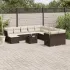 Set canapele de grădină cu perne, 12piese gri deschis poliratan GartenMobel Dekor