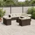 Set canapea de grădină cu perne, 12 piese, gri, poliratan GartenMobel Dekor