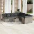 Set canapele de grădină cu perne, 12piese gri deschis poliratan GartenMobel Dekor