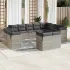 Set canapele de grădină, 12 piese, cu perne, negru, poliratan GartenMobel Dekor