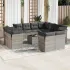 Set canapea de grădină cu perne, 12 piese, gri, poliratan GartenMobel Dekor