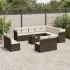 Set canapele de grădină, 13 piese, cu perne, bej, poliratan GartenMobel Dekor