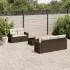Set mobilier grădină cu perne, 6 piese, gri, poliratan GartenMobel Dekor
